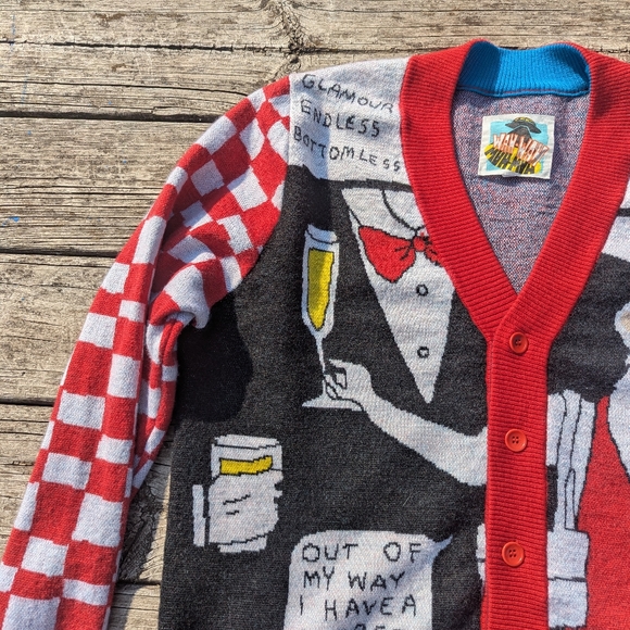 Wah-Wah Filthy ratbag Cardigan Sweater - Picture 6 of 12